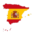 colored icon spain flag map 512